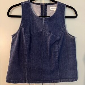 Madewell Dark Blue Denim Tank Top